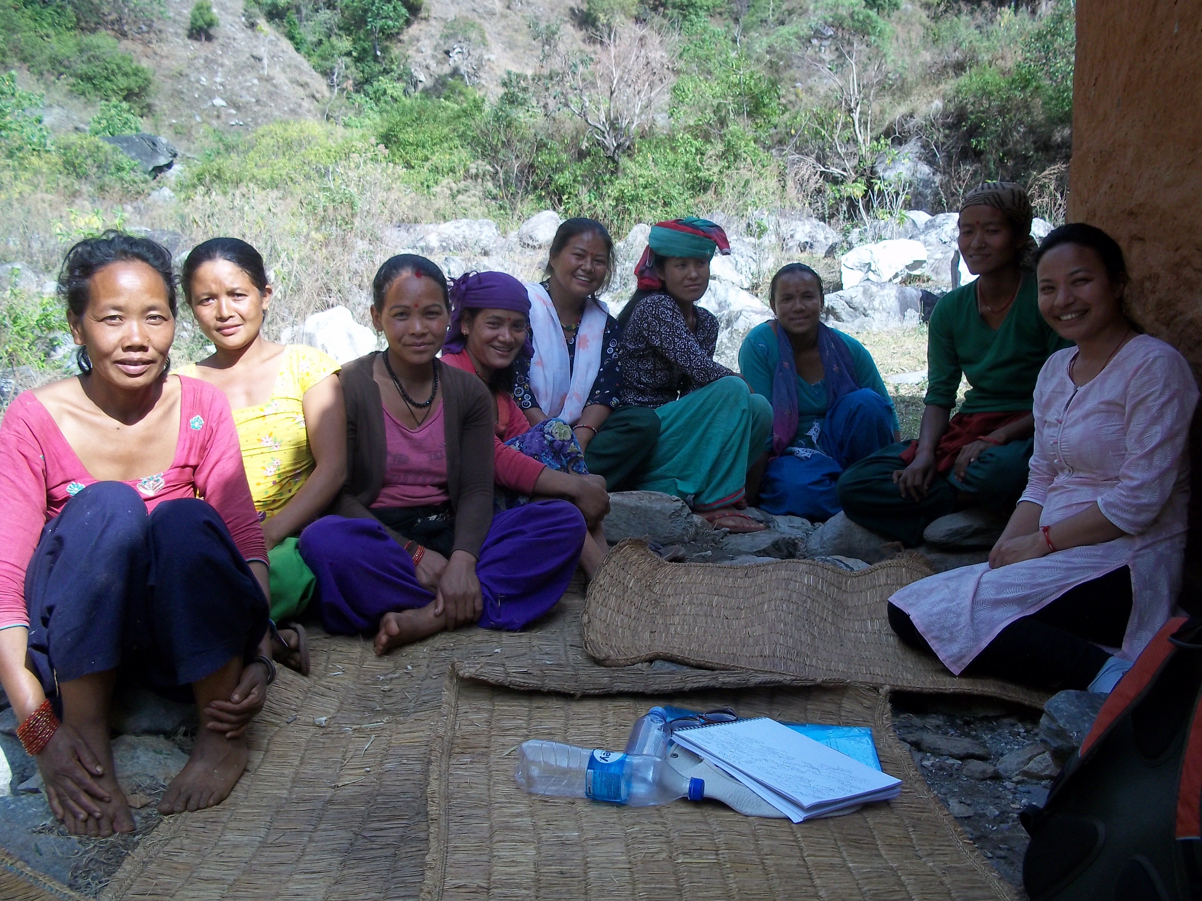 Focus group discussion with women during the evaluation, Surkhet, Nepal, 2018 Anne
