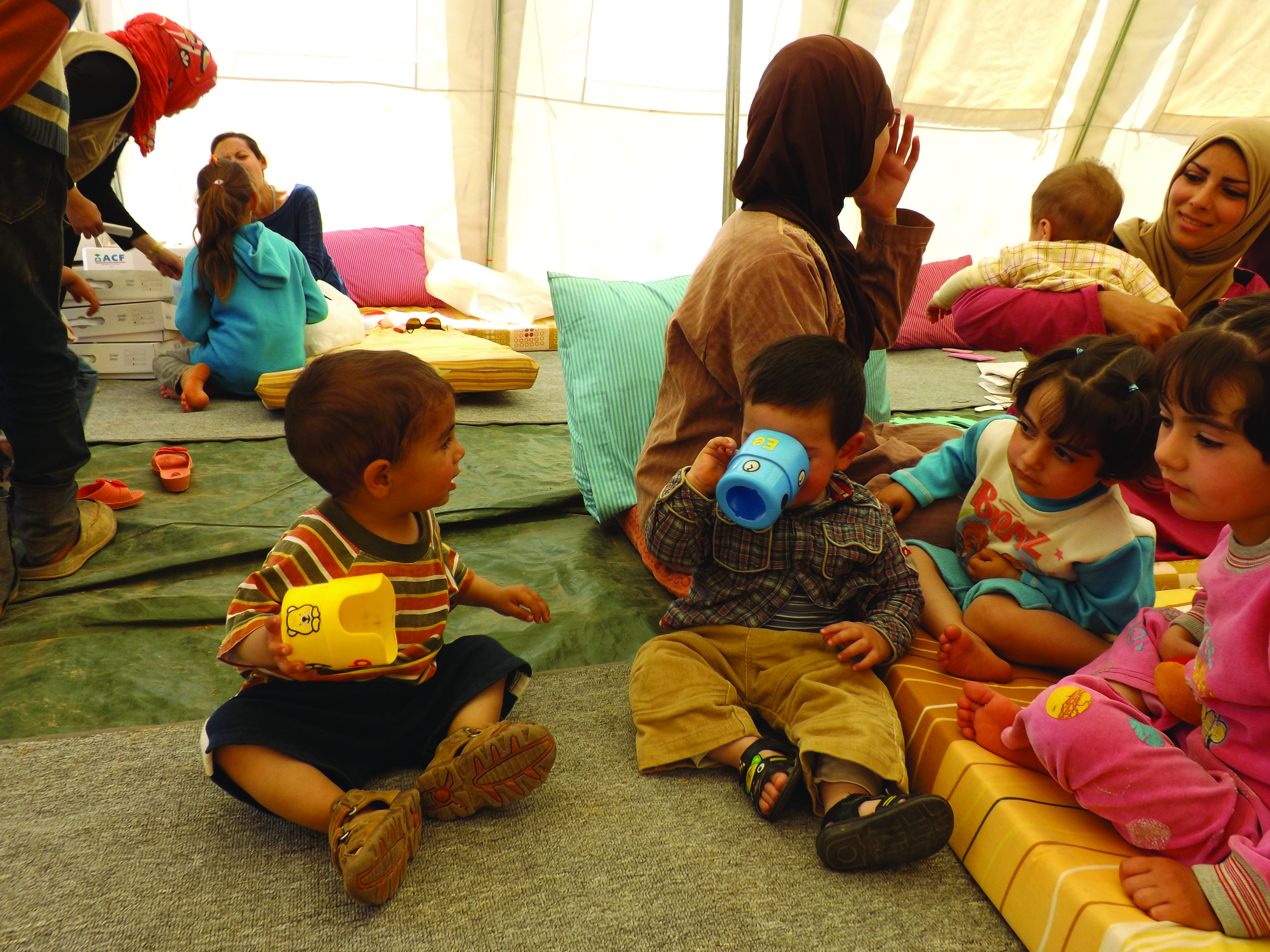 Syrian children enrolled in the ACF 'Safe Haven' Project in Lebanon