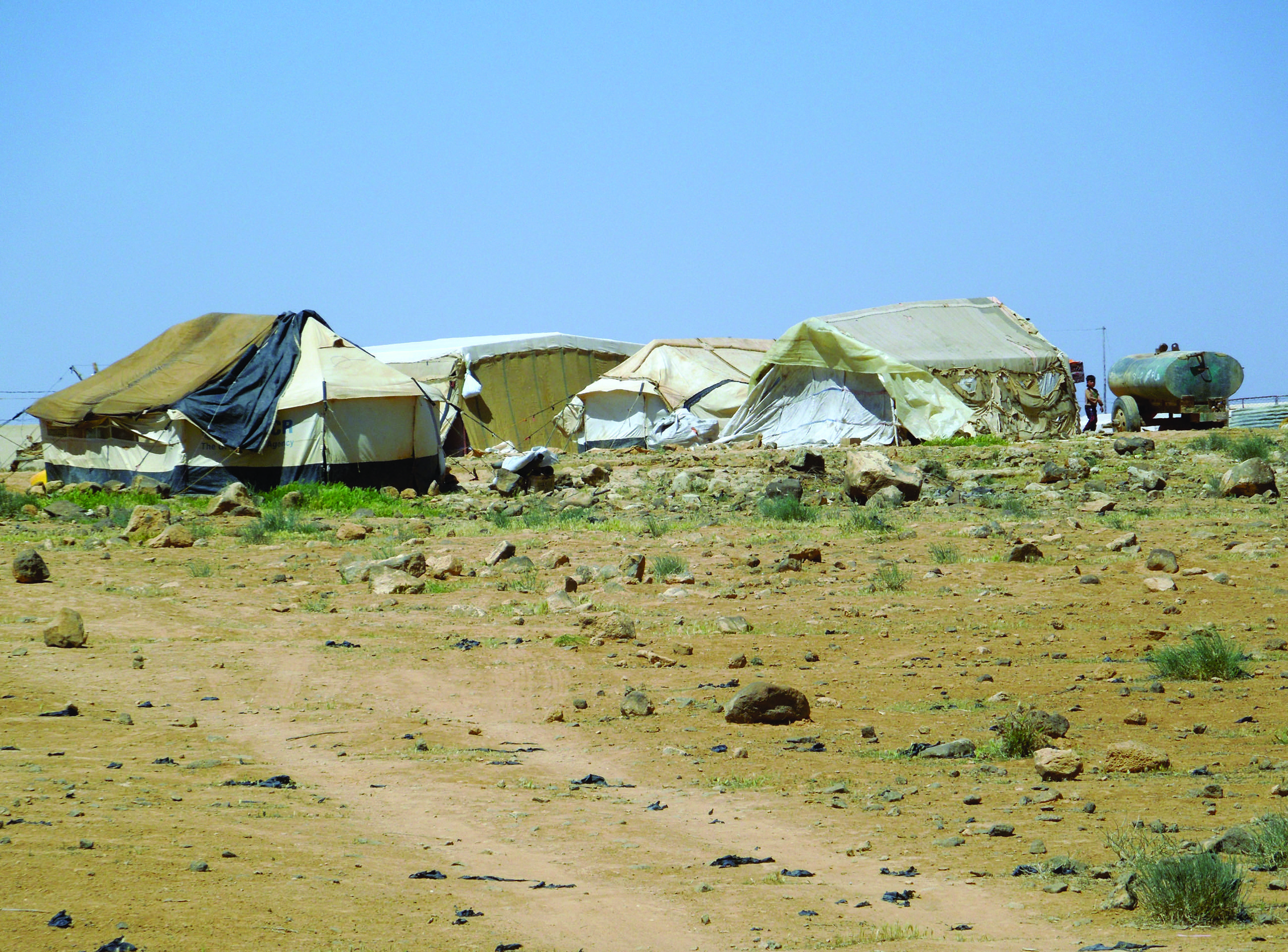 Refugee home in the north of Jordan