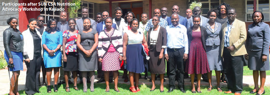 Participants after SUN CSA Nutrition Advocacy Workshop in Kajiado