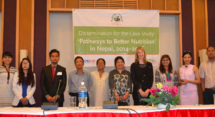Participants in the case study dissemination event in Nepal, 2016