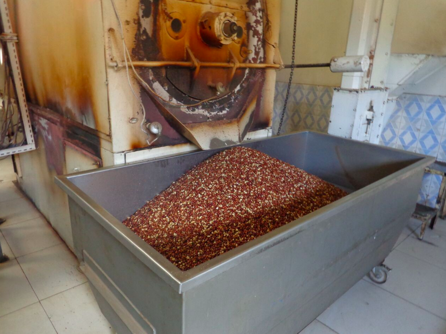Processing peanuts to make fortified peanut-based pastes