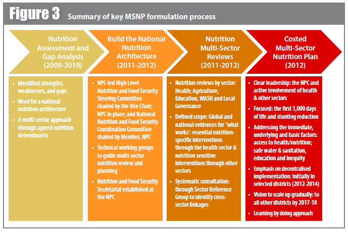 Summary of key MSNP formulation process