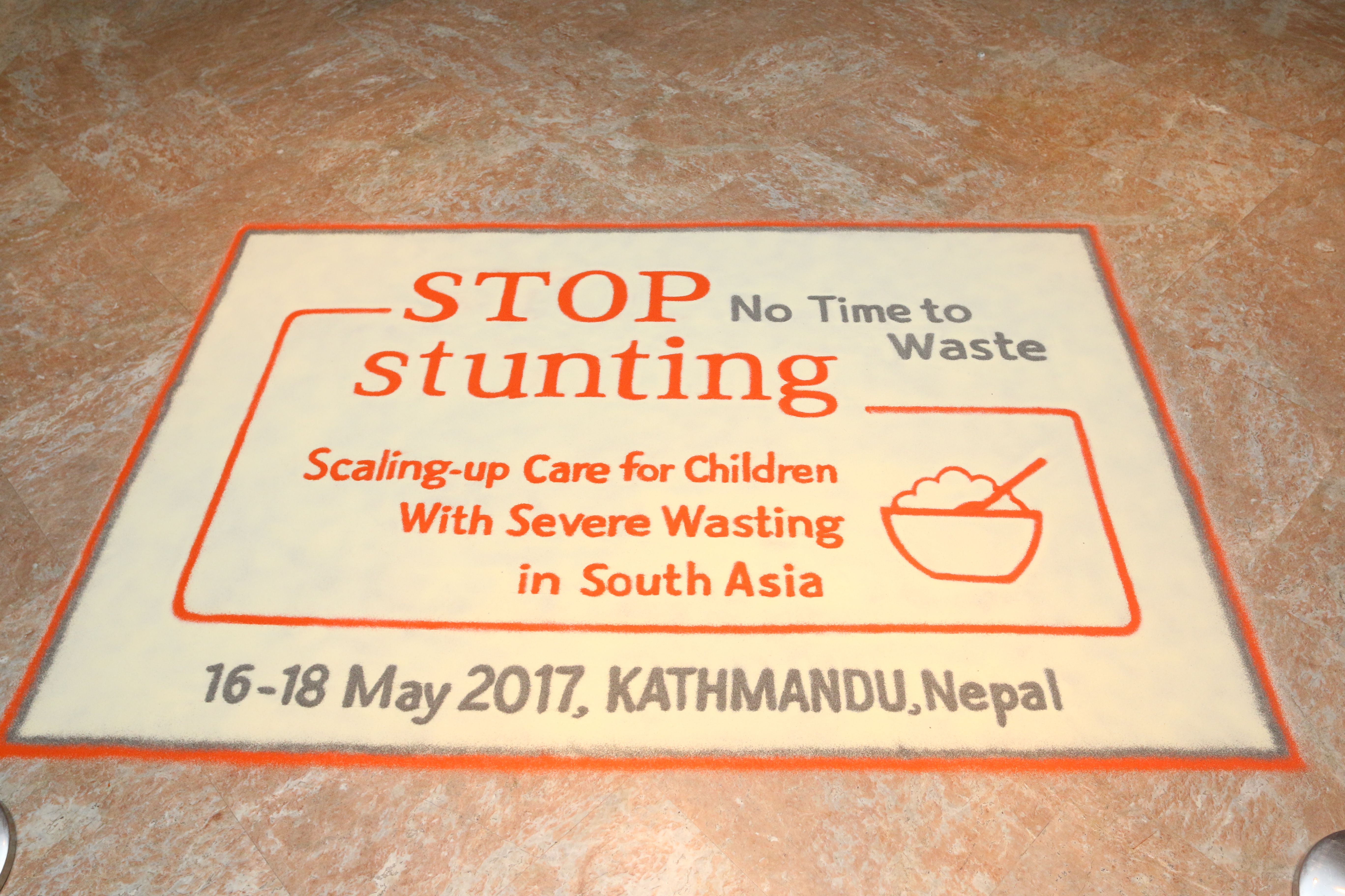Image shows poster from conference that reads "STOP stuning. No time to waste." 16-18 May 2017.
