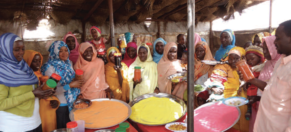 Participatory food preservation sessions in Garbia, Sudan