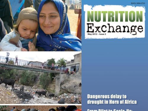 Front cover of issue 2 of Nutrition Exchange, English version. 