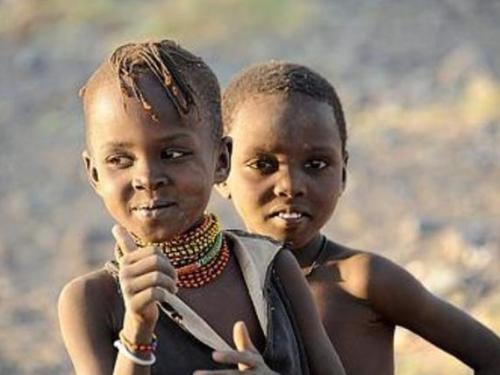 Smiling kids from Kenya