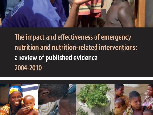 Front cover of document 'The impact and effectiveness of emergency nutrition and nutrition-related interventions: a review of published evidence 2004-2010'