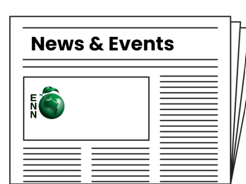 A newspaper showing ENN News and Events 