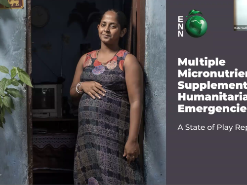 Multiple Micronutrient Supplements in Humanitarian Emergencies, a presentation by Kate Sadler