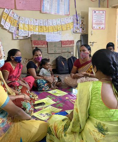 A group counselling session in Telangana. India