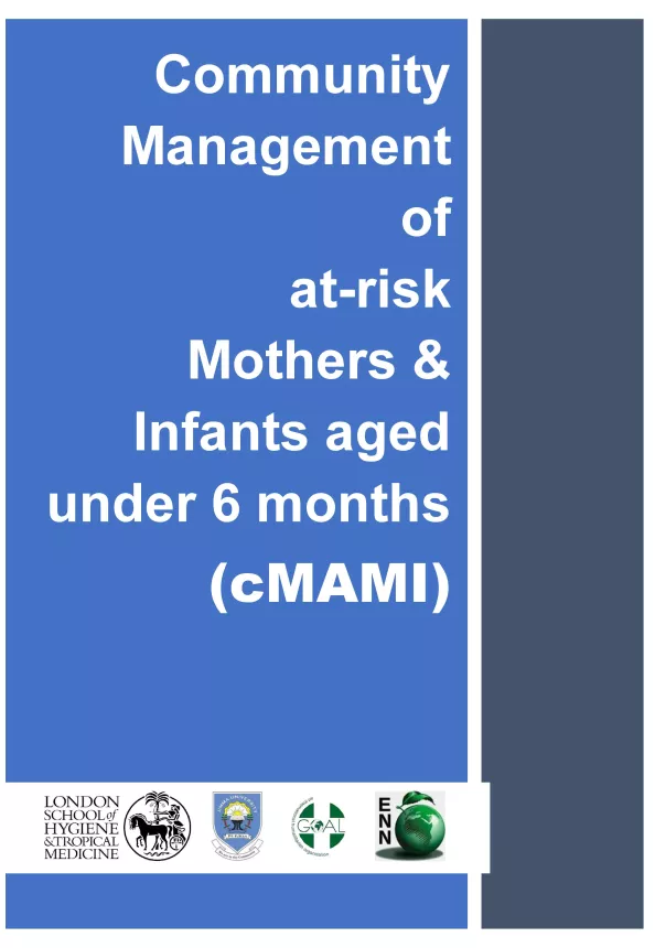 Front cover of research paper titled, "Community Management of at-risk Mothers & Infants aged under 6 months (cMAMI)."